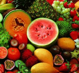 экзотические фрукты и овощи